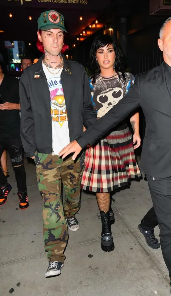 Demi Lovato and new boyfriend Jute$ after a dinner at Haswell Green’s in New York City