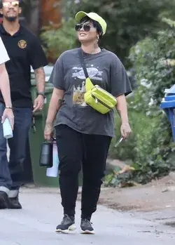 Demi Lovato walking in a park in LA, California - September 21st.