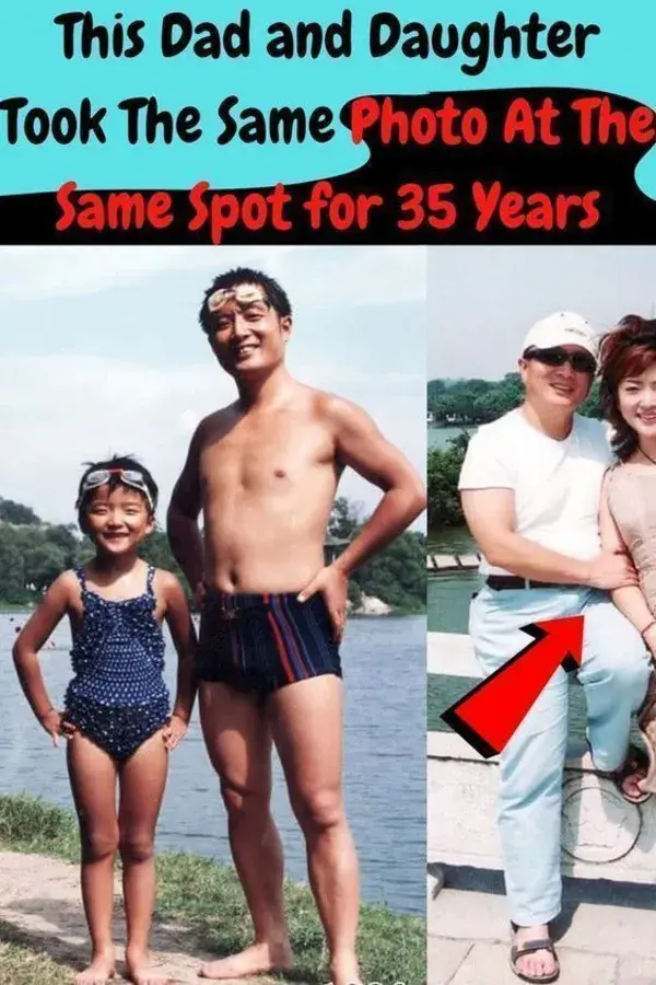 This Dad and Daughter Took The Same Photo At The Same Spot for 35 Years