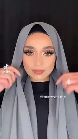 Muslim Hijab Style layered hijab pin with niqab stylish scarf fashion Islamic Clothing outfits 2023
