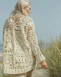 crochet long cardigans for beginners