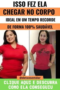 Ela emagreceu 6kg, de forma saúdavel, sem fazer dietas e sem fazer exercícios.