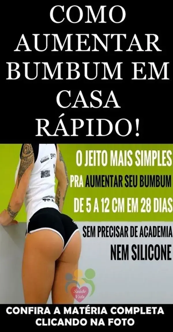 5 Minutos Para Levantar o Bumbum em Casa!