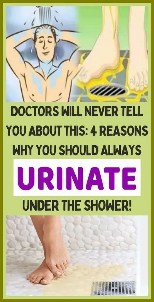 Doctors Will Never Tell You About This: 4 Reasons Why You Should Always Urinate Under The Shower!!