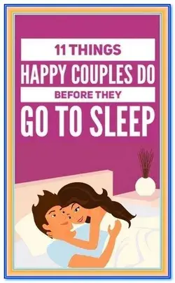 11 Things Happy Couples Do Before They Go to Sleep
