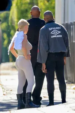 Kanye and new wife out together