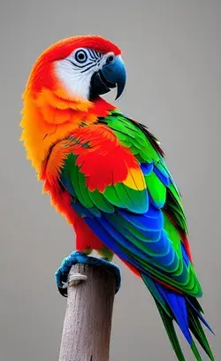 cute parrot art