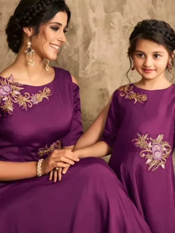 matching salwar suit | Mix and match | Women | Mother daughter | Mother And Daughter Same Dress