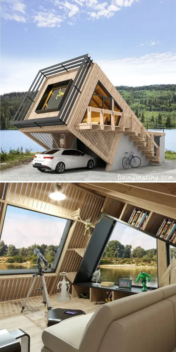 Gorgeous and Uniquely Designed Tiny House Model - Living in A Tiny