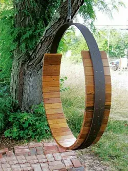 Decorative garden swing