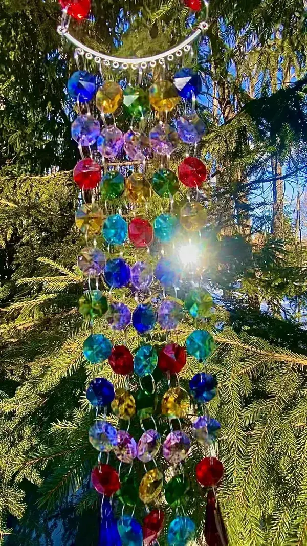 Handmade Rainbow Crystal Sun Catcher 🌈