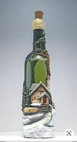 ,finger painting technique ,glass bottel craft ,best out of waste glass bottel ,glass bottel craft i