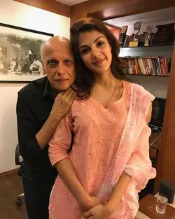 Rhea Chakraborty and Mahesh Bhatt