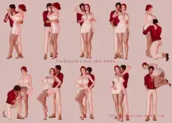 (TS4) Valentine’s day 2023 |Pose Pack|