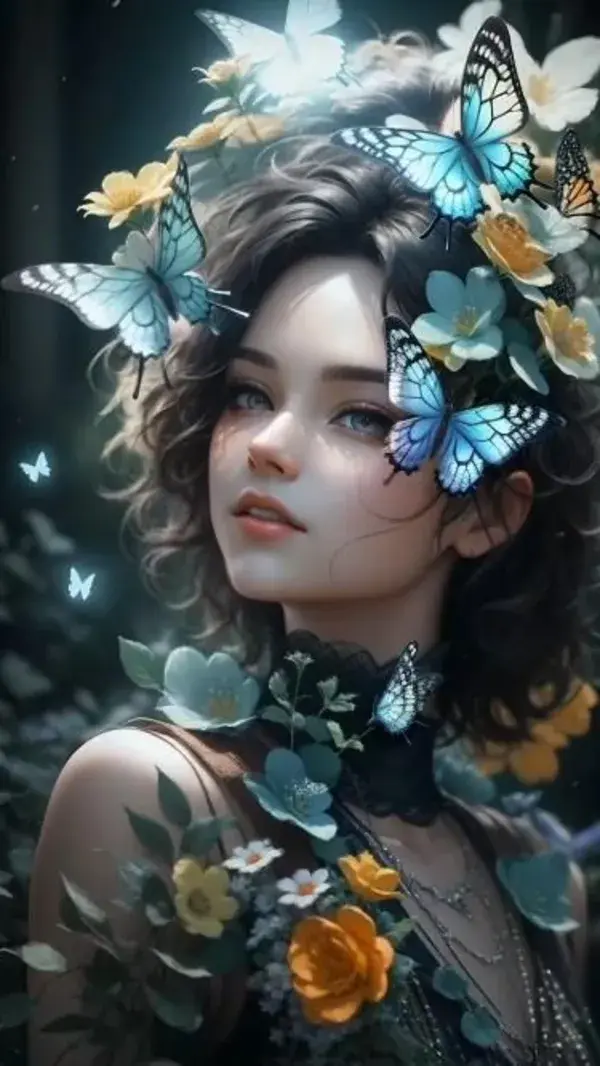 Enchanting Beauty: Amazing Girl with Butterfly Video 🦋🌟