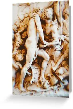 La Fraternité Des Peuples - Gay Sculpture - Art History Greeting Card & Postcard by DaniVaca