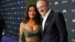 Salma Hayek pays tribute to very rarely seen billionaire father-in-law – see photo