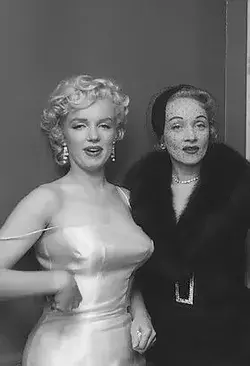 Marilyn Monroe with Marlene Dietrich 