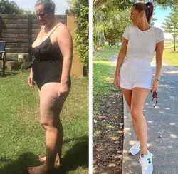 Drop a ❤️ in the comments if you like this transformation 👇⁣ If you don't know how to start losing