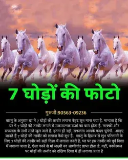 Seven horses images are very good for home astrologer also says this