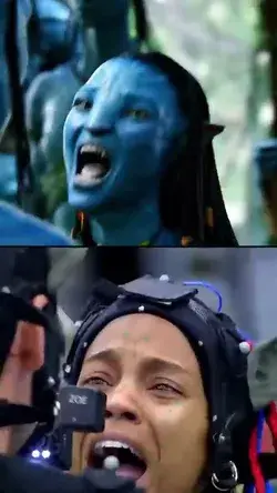 Zoe Saldana AVATAR Before & After CGI