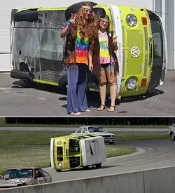 This Sideways VW Camper IS HILARIOUS