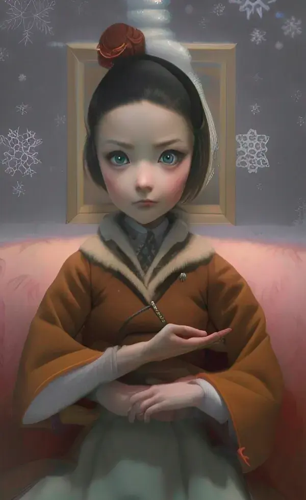 Big Eyes Wednesday Addams Fantasy Fan Art