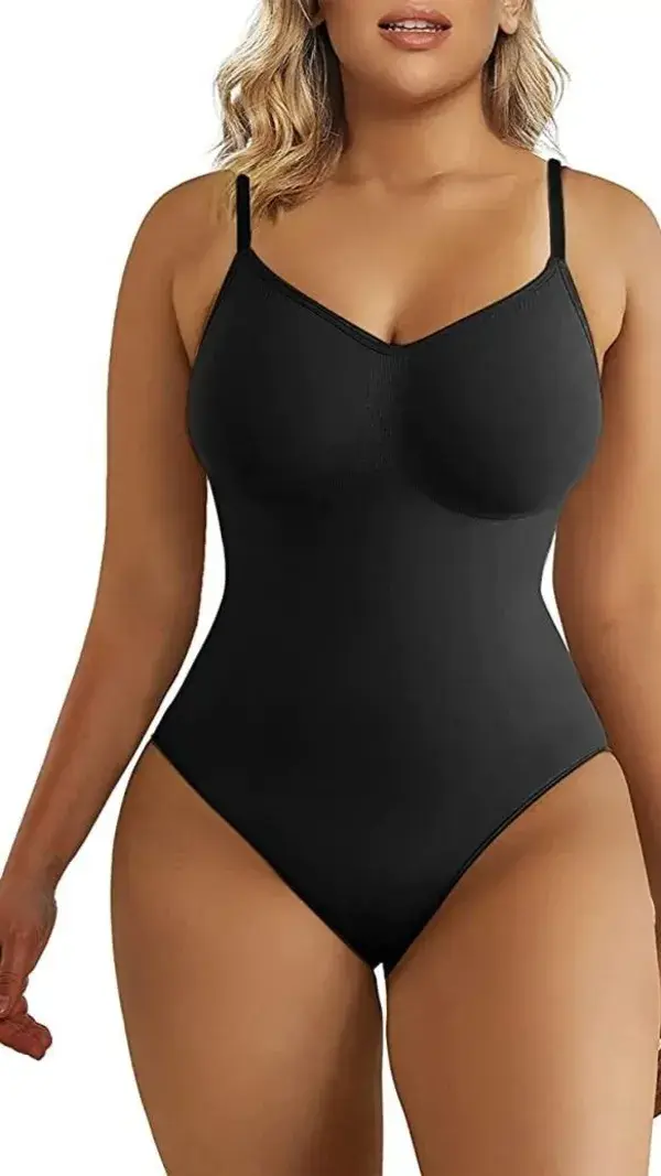 SHAPERX Bodysuit for Women Tummy Control Shapewear Seamless Sculpting Thong Body Shaper