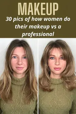 30 pics of how women do their makeup vs a professional