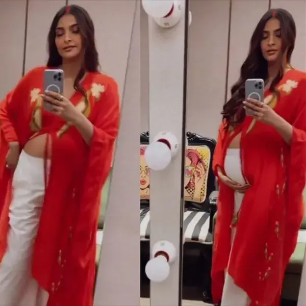 8th Month Pregnant Sonam Kapoor Flaunting her baby Bump before her Delivery