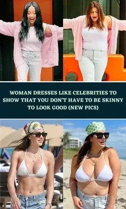 Woman Dresses Like Celebrities To Show That You Don’t Have To Be Skinny To Look Good (New Pics)