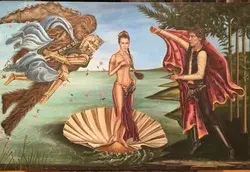 "The birth of venus / Princess Leia 24\"x36\" original acrylic painting"