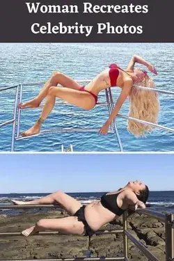 Woman Recreates Celebrity Photos