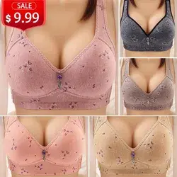 Thin section without rims, big breasts, small, soft and comfortable vest, push-up bra
