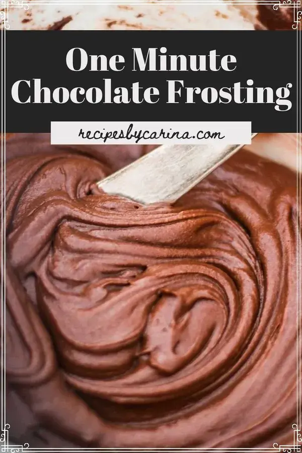 Speedy One Minute Chocolate Frosting