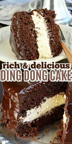 Copycat Hostess Ding Dong Cake Recipe- Shugary Sweets