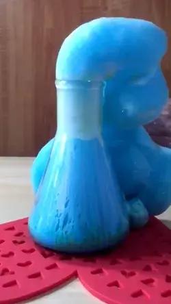 Elephant toothpaste chemistry experiment for kids