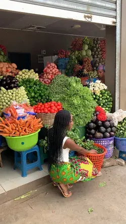 Fruit Market in Ghana 