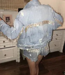 The Luminatti Distressed Denim Jacket