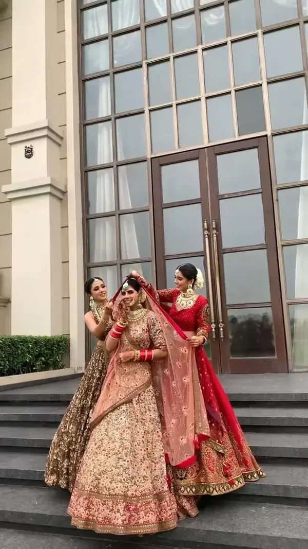 Beautiful Indian Bride With Her Sisters - A Magical Bridal Shoot!