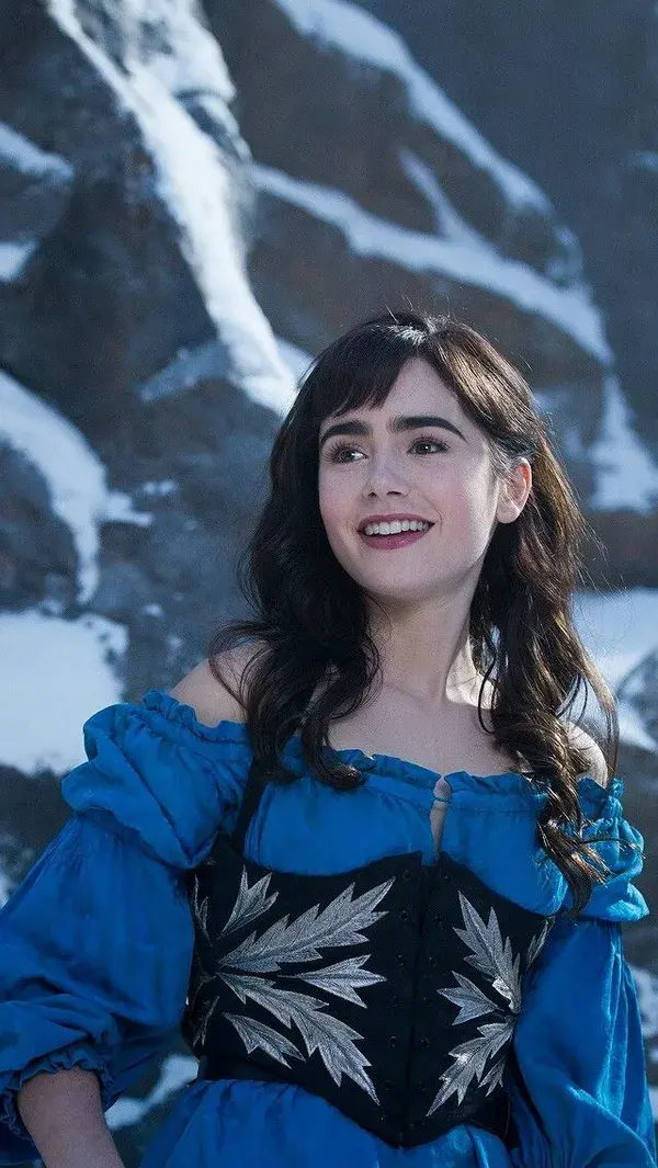 Lily Collins Snow Blue 2