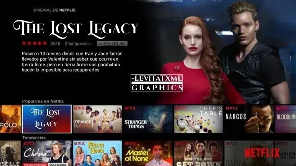 THE LOST LEGACY Netflix menu