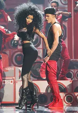 Justin Bieber and Nicki Minaj November 18, 2012