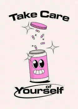 Take Care of Yourself - Mental Health Poster by Stuart Engelhart