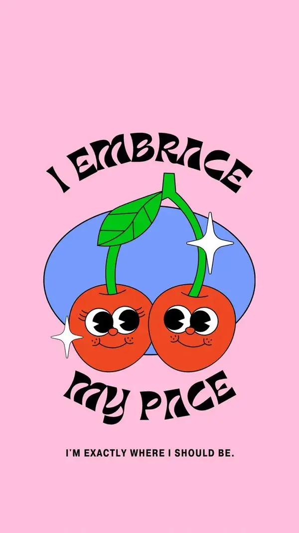 I embrace my pace motivational quote wallpaper iPhone