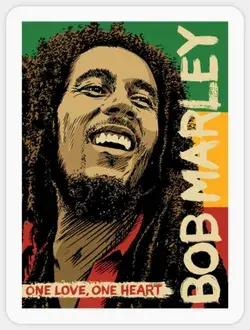 Bob Marley Stickers, Bob Marley One Love Album Stickers