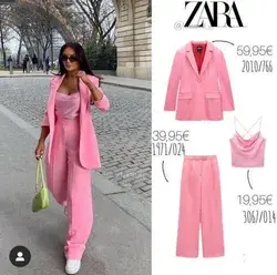 Zara pink outfit