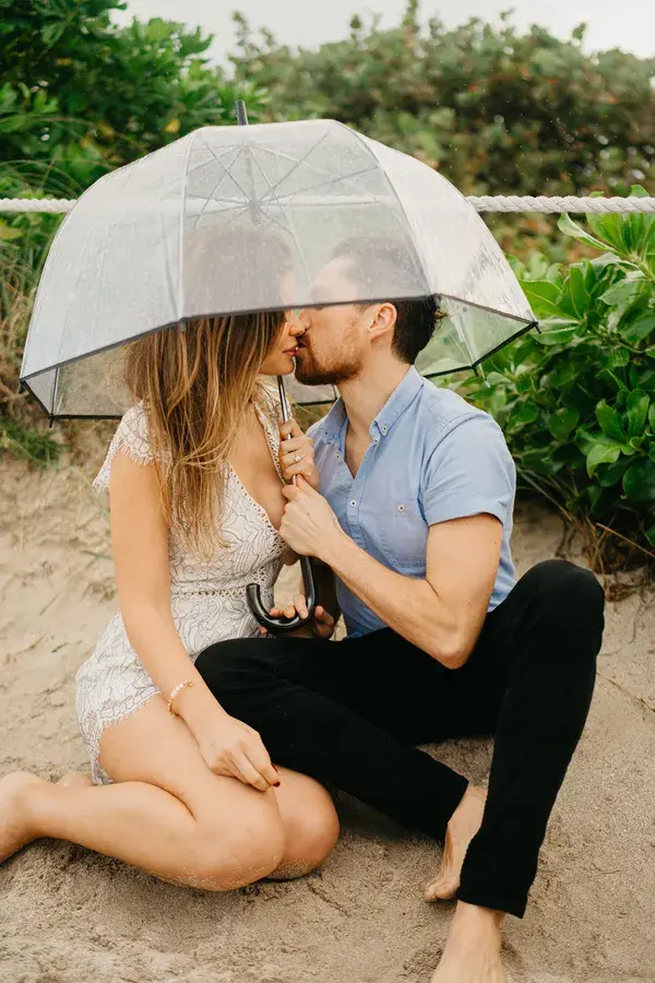 Rainy Miami Beach Engagement | Donna Irene Weddings