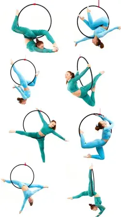 Aerial hoop poses