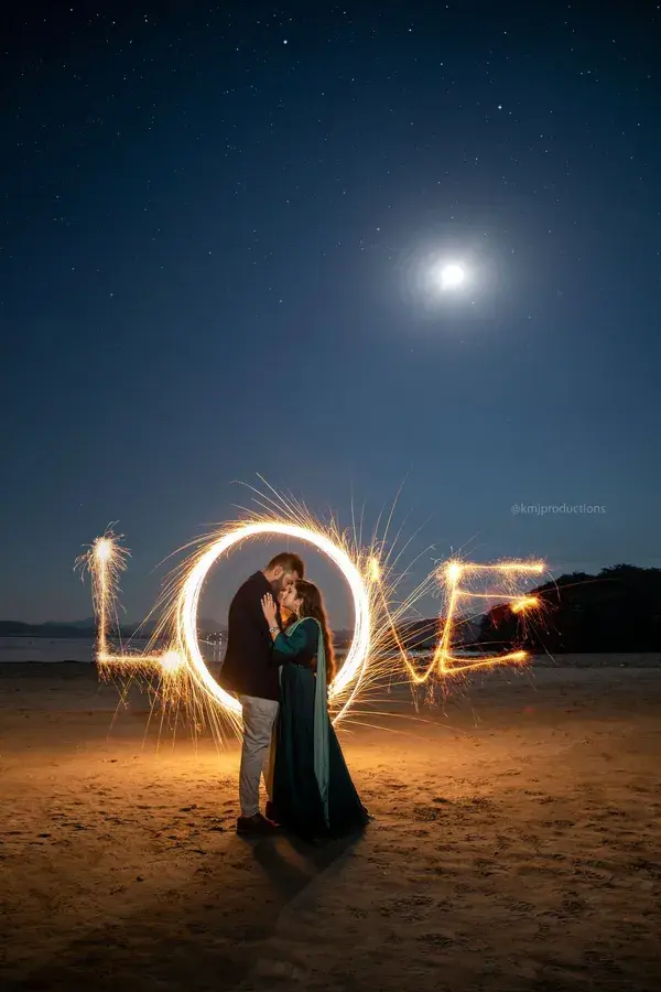 lightpainting steelwool Prewedding Photography 2020 by @Kmjproductions